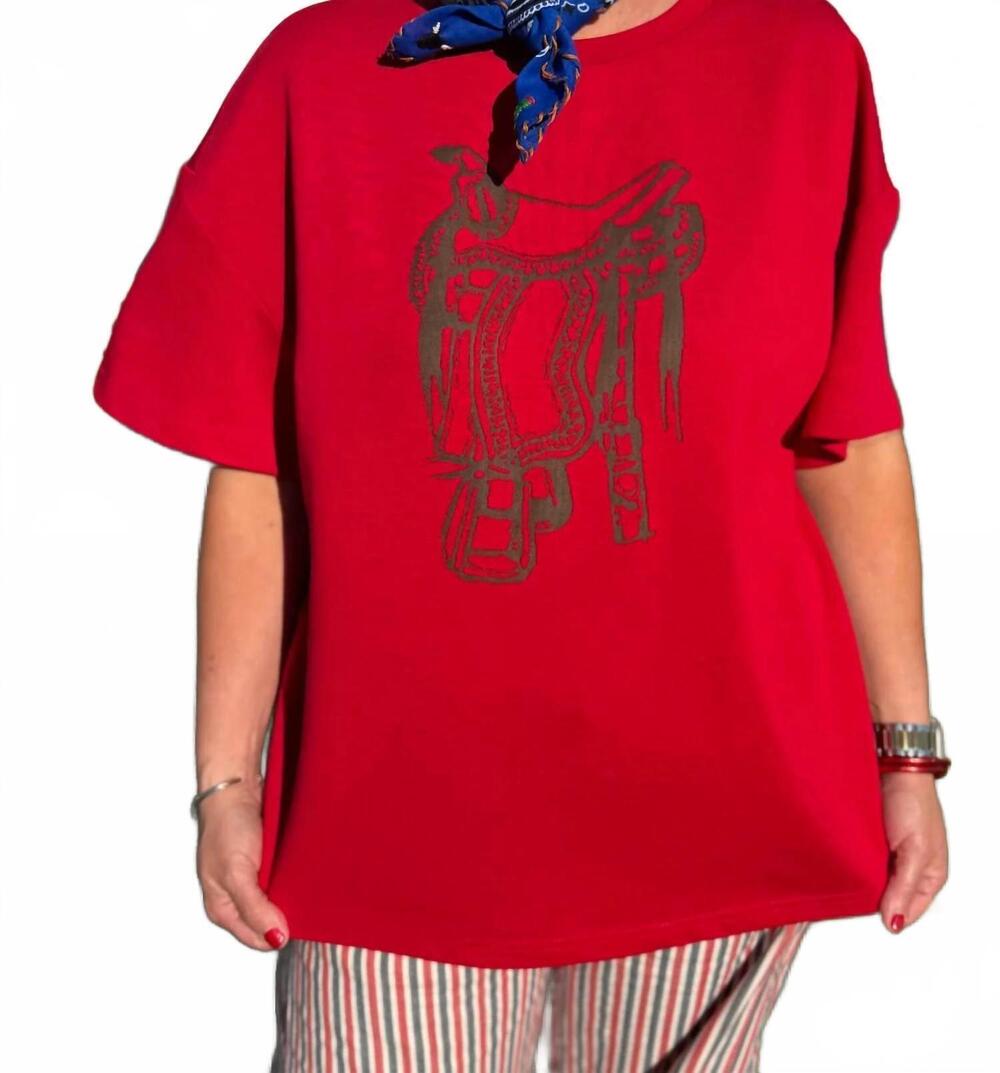 NEW 2FLYCO the hot seat short sleeve tee in red